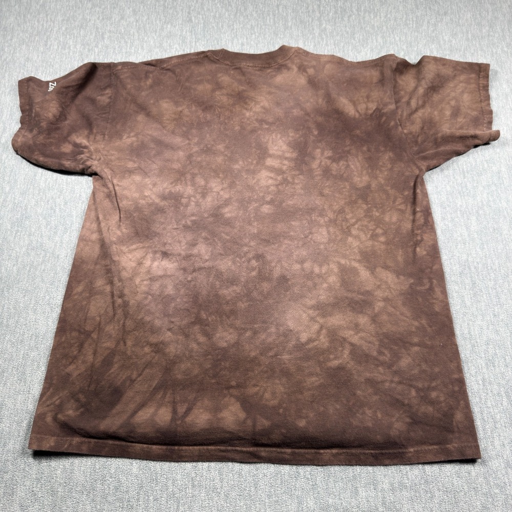 The Mountain T-Shirt Mens XL Brown Houston Zoo Giraffe Print Graphic Crewneck Te - Picture 4 of 5